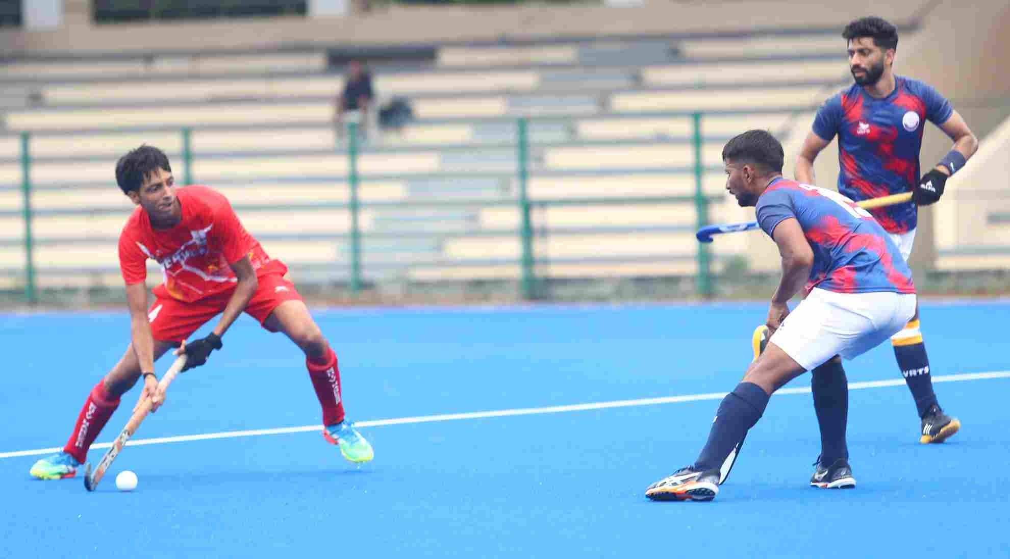 Services Sports Control Board came from behind to pip All India Police Sports Control Board 3-2