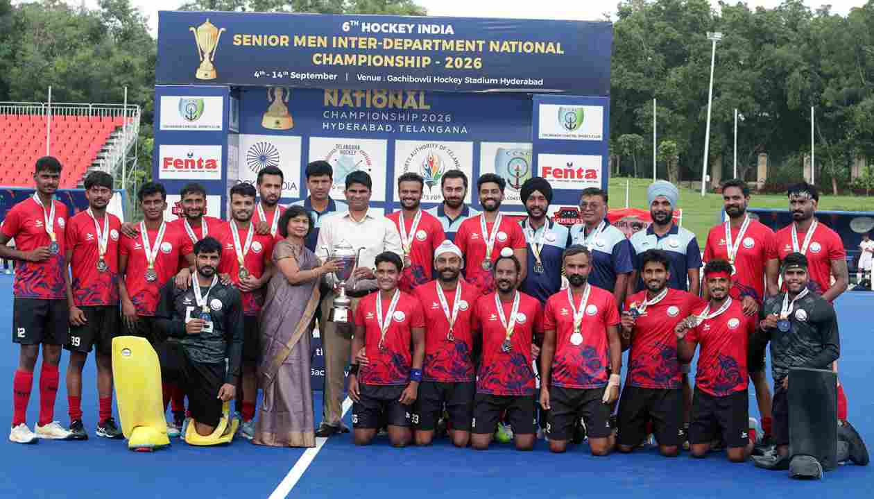 All India Police Sports Control Board finished runners-up