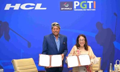 Kapil Dev and Kiran Nadar sign partnership between HCL and DP World