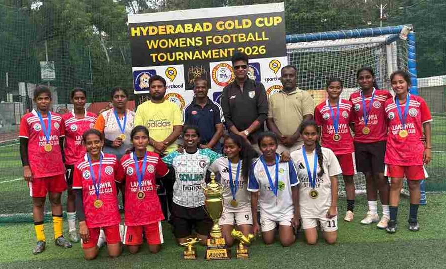 Lakshya FA score a 6-1 win over Hyderabad FA to win Hyderabad Golden Cup 2026