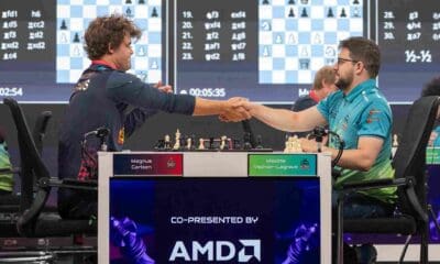 Alpine APL Pipers' Magnus Carlsen played a solid game to beat Maxime Vachier-Lagrave