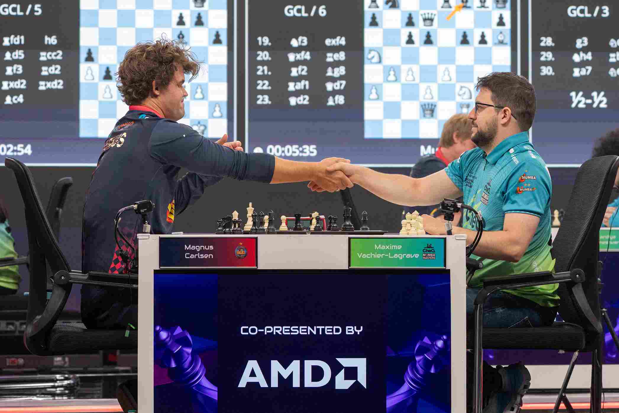 Alpine APL Pipers' Magnus Carlsen played a solid game to beat Maxime Vachier-Lagrave
