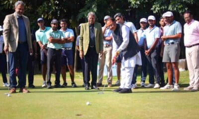 Chhattisgarh CM Vishnu Deo Sai and DP World PGTI Chief Kapil Dev inaugurate Nava Raipur Open 2026