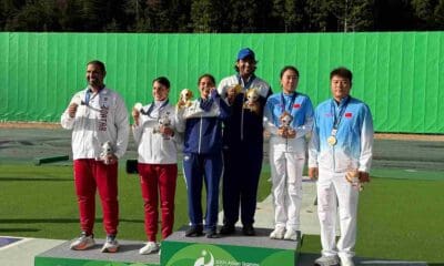 Neeru and Kyan shoot down Mixed Trap Team gold, Neeru caps fine run with 3rd medal
