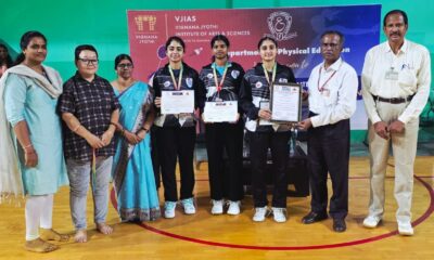 St Ann’s Women’s College emerge Osmania University badminton queens