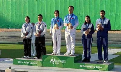 India's Anantjeet Singh Naruka and Parinaaz Dhaliwal won the bronze medal in the mixed team skeet event