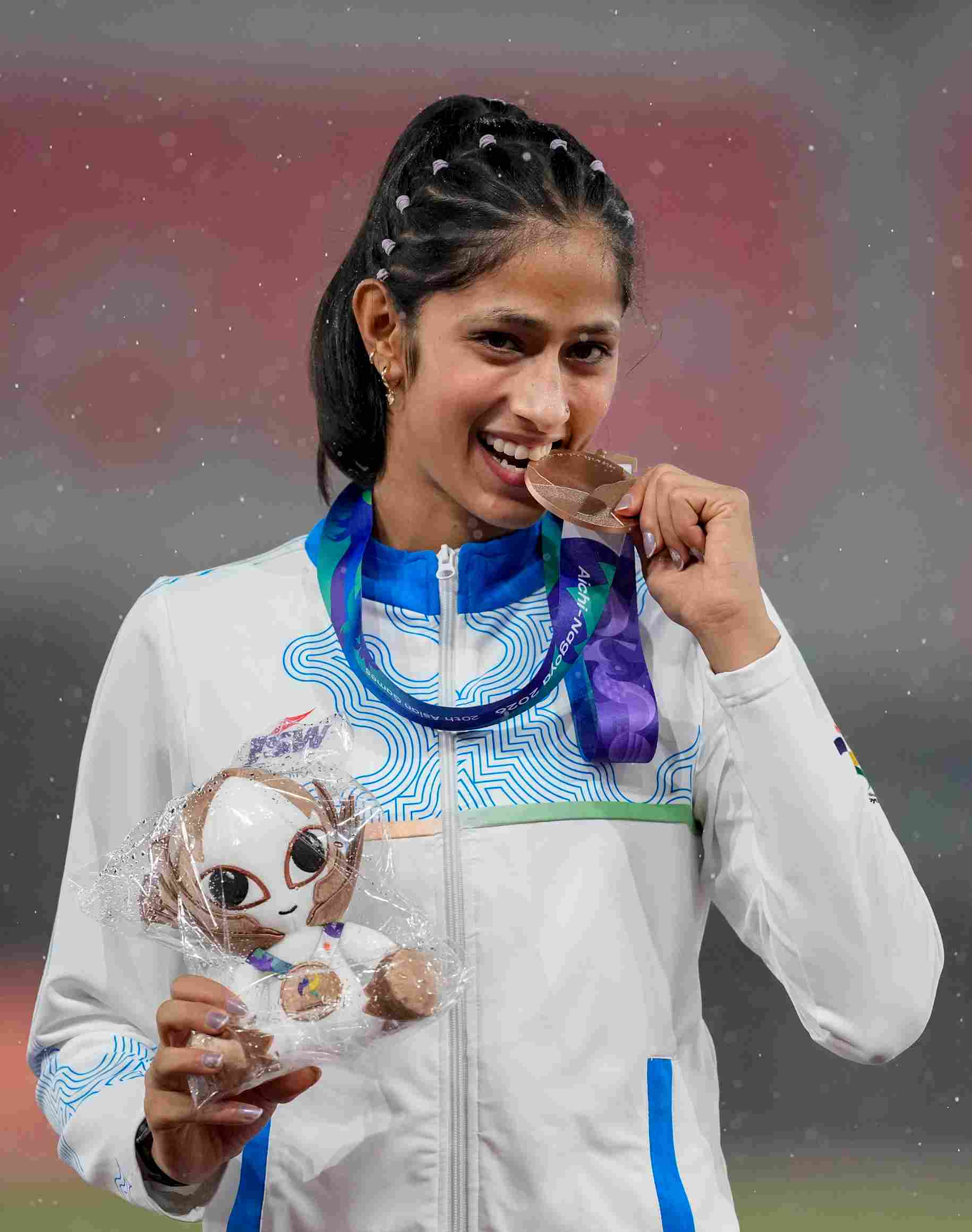 Pooja Singh cleared 1.84m to win bronze in the women’s high jump