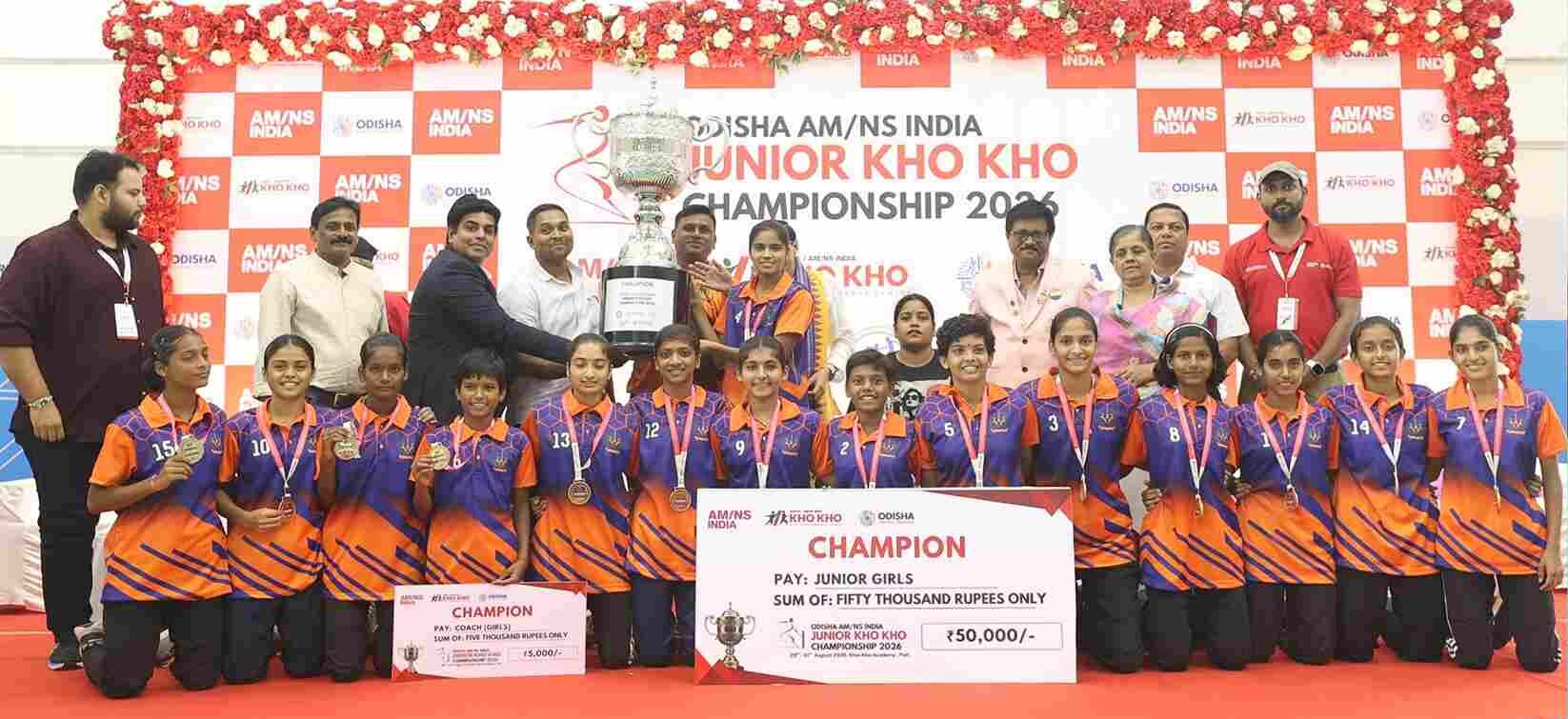 Maharashtra girls defeated Odisha to emerge champions