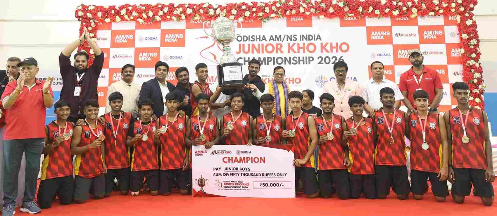 Karnataka defeated Maharashtra boys in kho kho final
