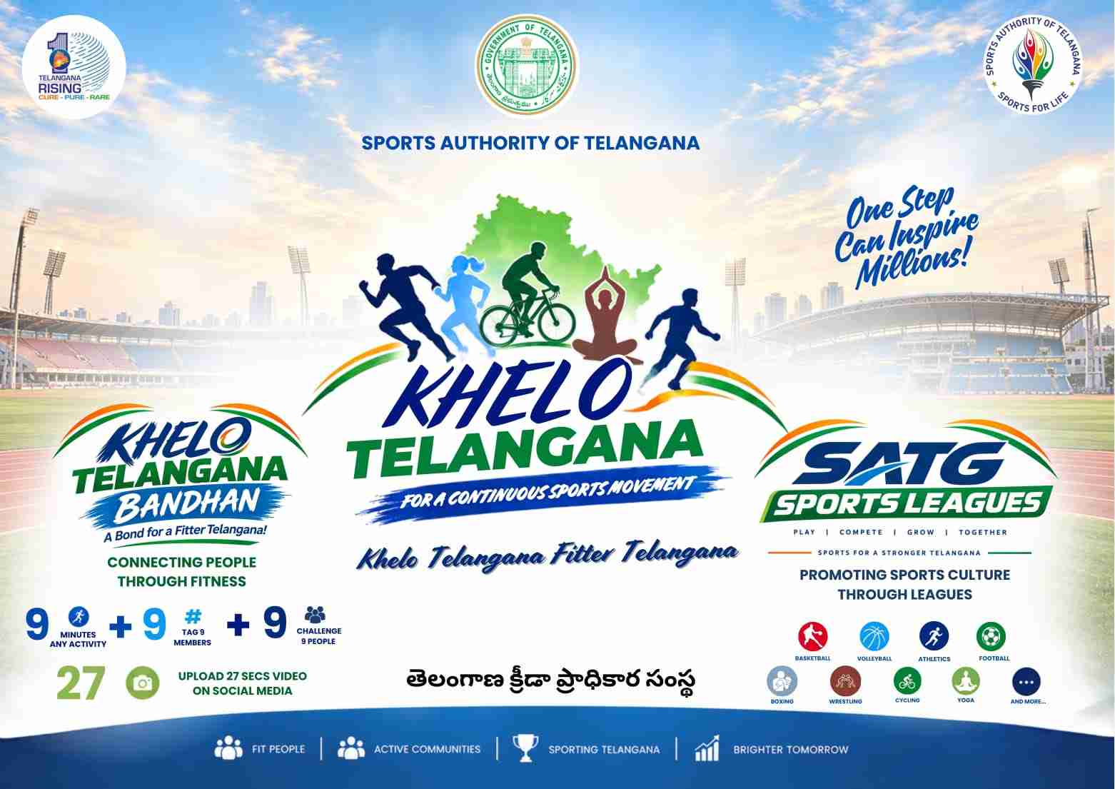 Khelo Telangana initiative launched to promote fitness and sports culture across Telangana