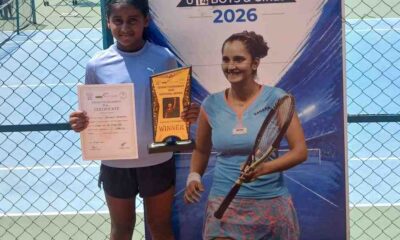 Gavinolla Aneeksha of Telangana won the U-14 singles title