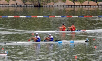 Satnam and Salman spare India the blushes with a maiden bronze medal in double sculls