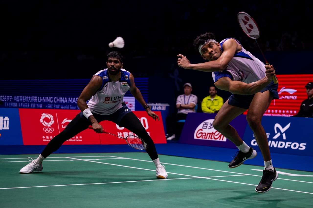 Satwiksairaj Rankireddy and Chirag Shetty advanced to the final of the China Masters