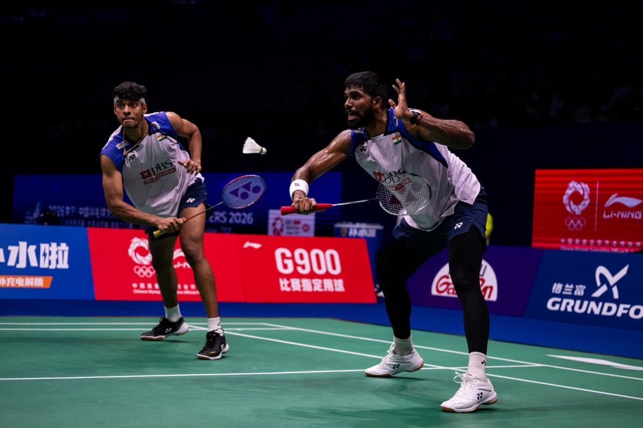 Satwiksairaj Rankireddy and Chirag Shetty advanced to the final of the China Masters