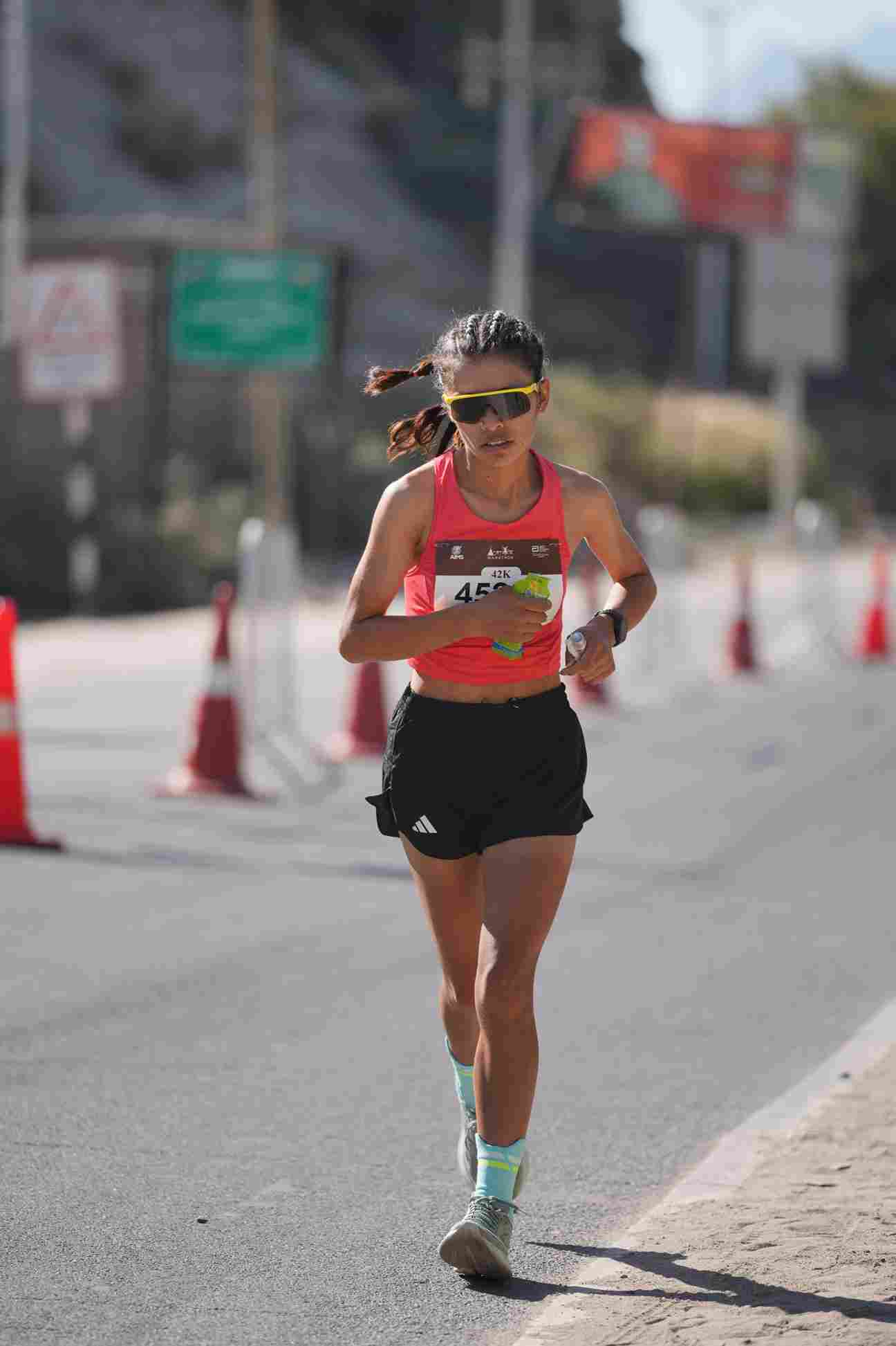 Stanzil  Dolkar claimed the women's open title at the 13th Ladakh Marathon in Leh