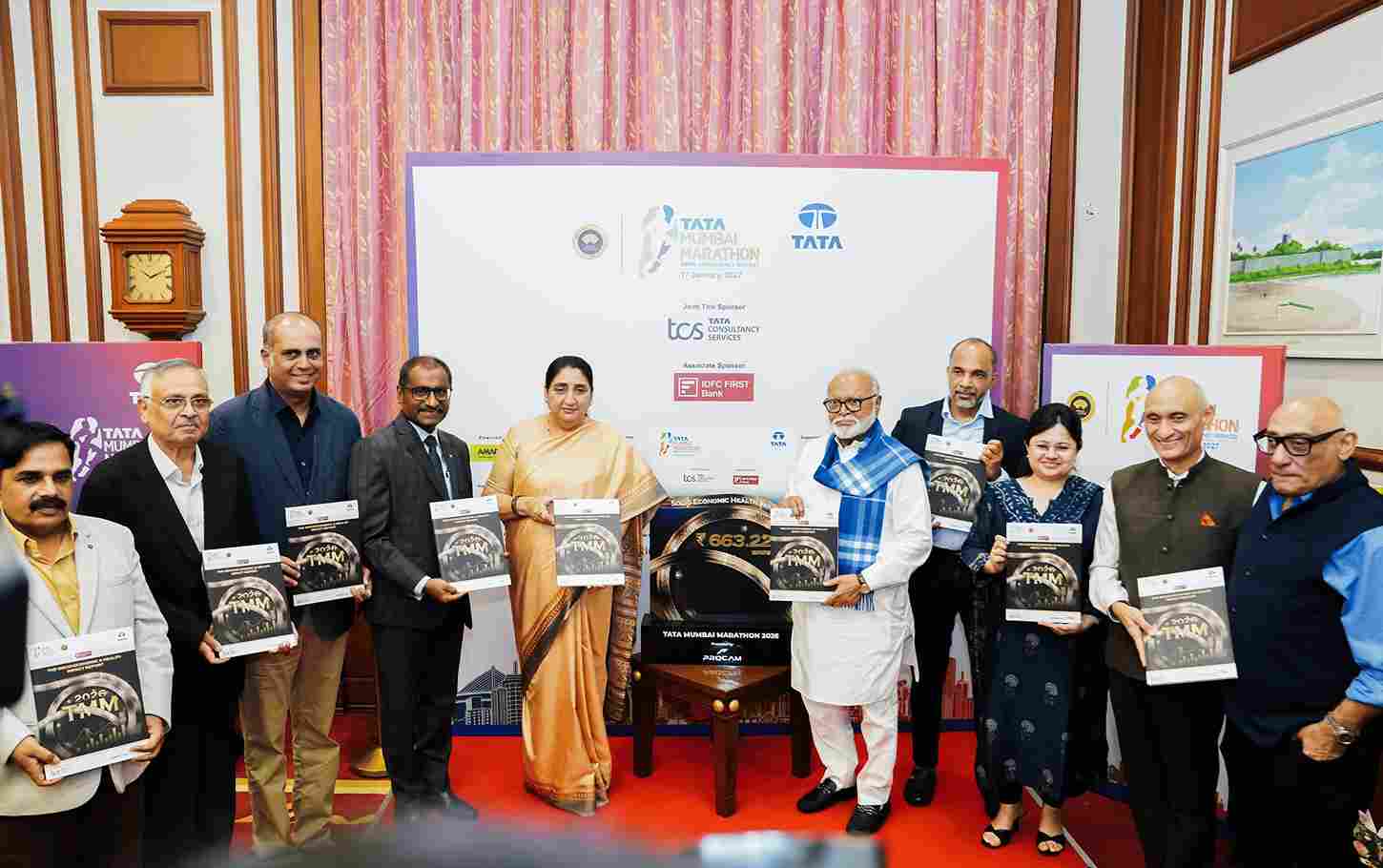 Maharashtra Dy CM Sunetra unveils Tata Mumbai Marathon 2026 socio-economic and health impact report