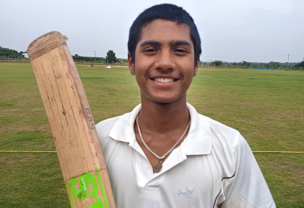 Sai Harshith Undralla smashed a double century