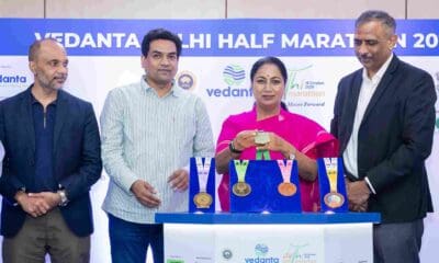 Vedanta Delhi Half Marathon Finisher’s Medal unveiled by Delhi CM Rekha Gupta