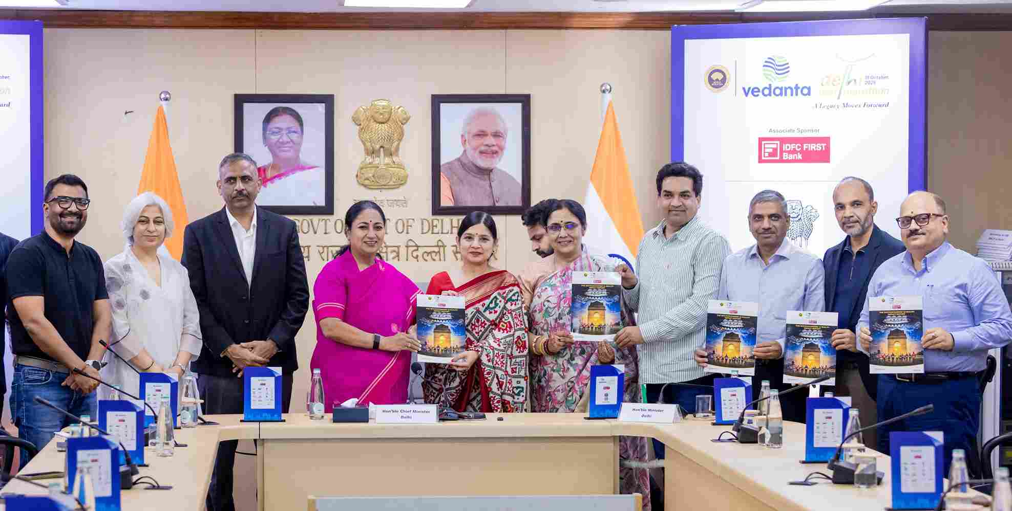 Vedanta Delhi Half Marathon Finisher’s Medal unveiled by Delhi CM Rekha Gupta
