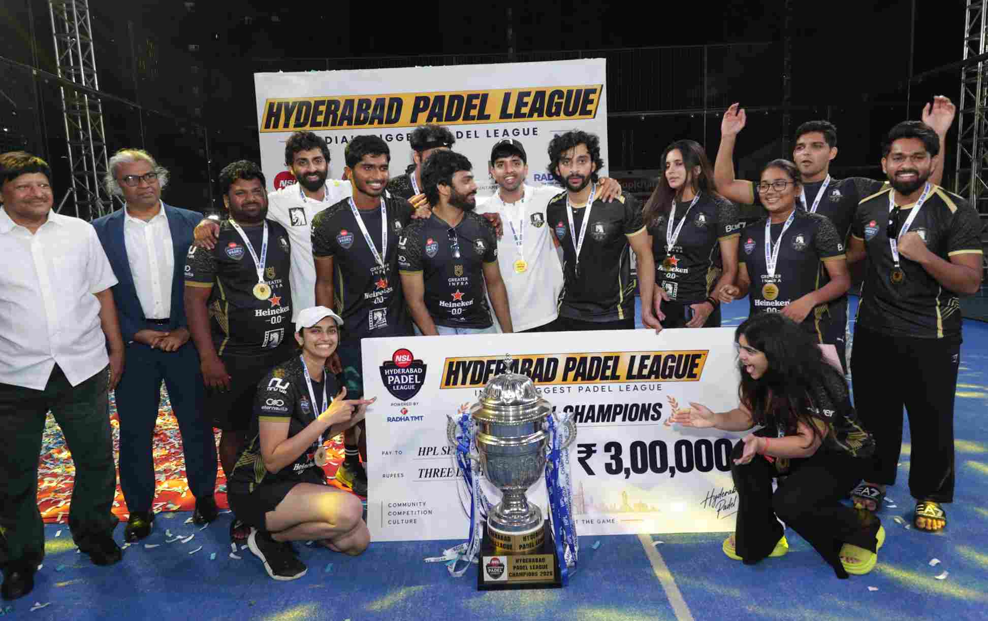 Rishika Sunkara stars as White Horse Padel Club win inaugural NSL Hyderabad Padel League