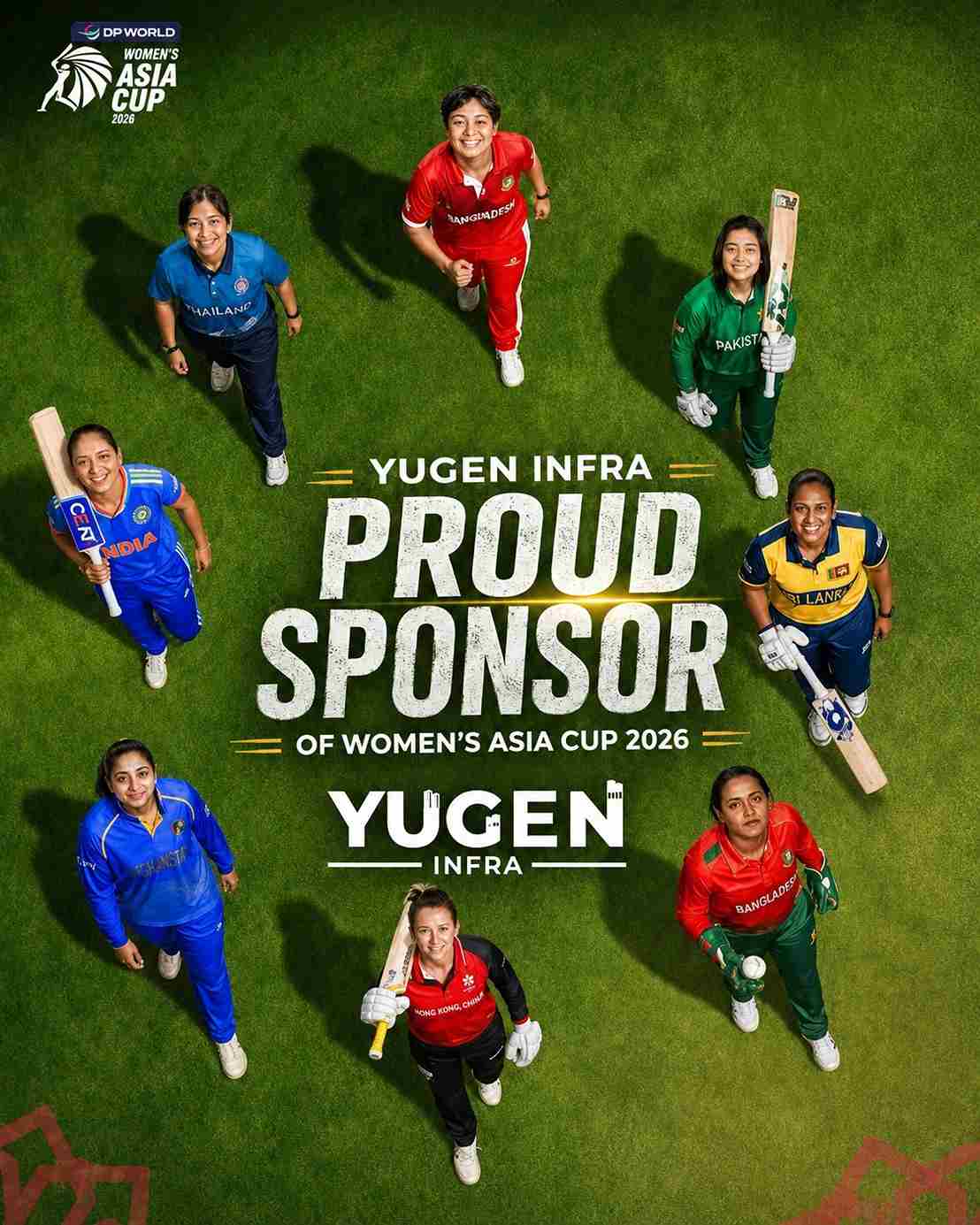 Yugen Infra ties up with Women's Asia  Cup 2026
