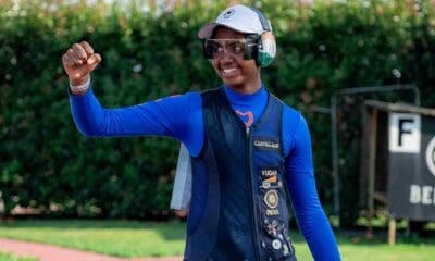 Yugan Sakthivel Muthukumaar wins Trap Men Junior gold in Porpetto