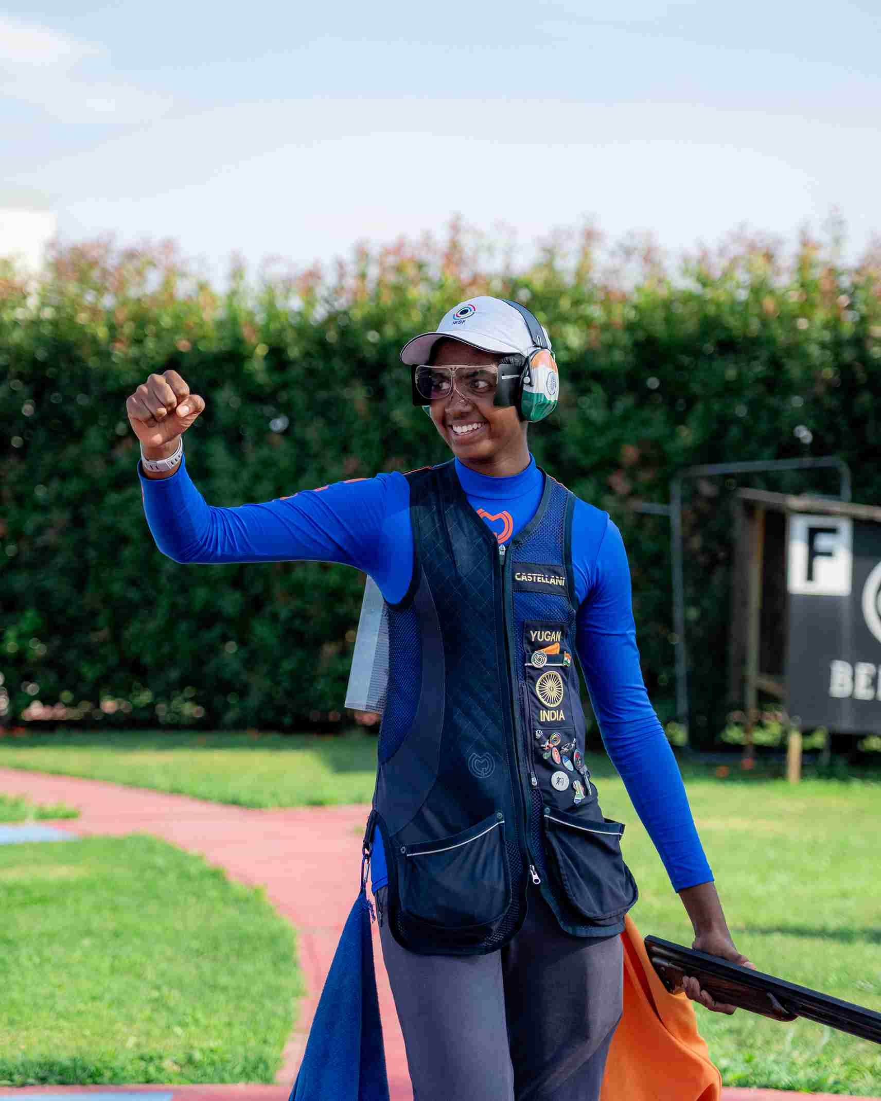 Yugan Sakthivel Muthukumaar wins Trap Men Junior gold in Porpetto