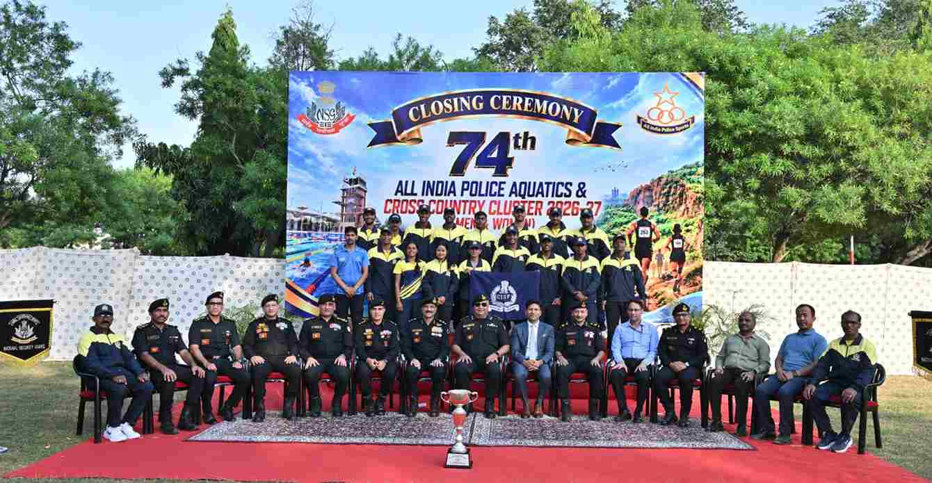 CISF emerge champions in men's swimming at 74th All India Police Aquatic Cluster