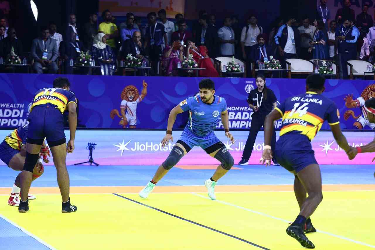 India complete Commonwealth Kabaddi double with commanding men’s final win over Sri Lanka