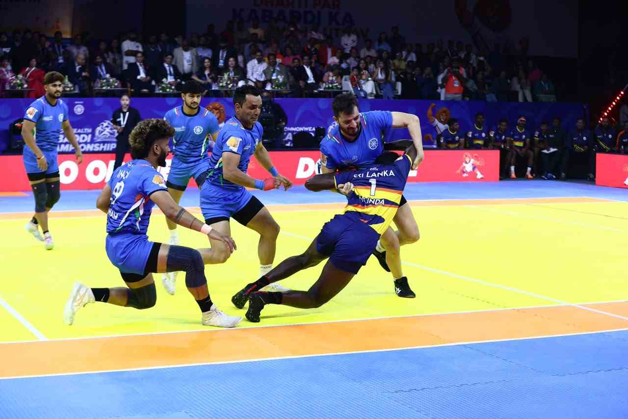 India complete Commonwealth Kabaddi double with commanding men’s final win over Sri Lanka