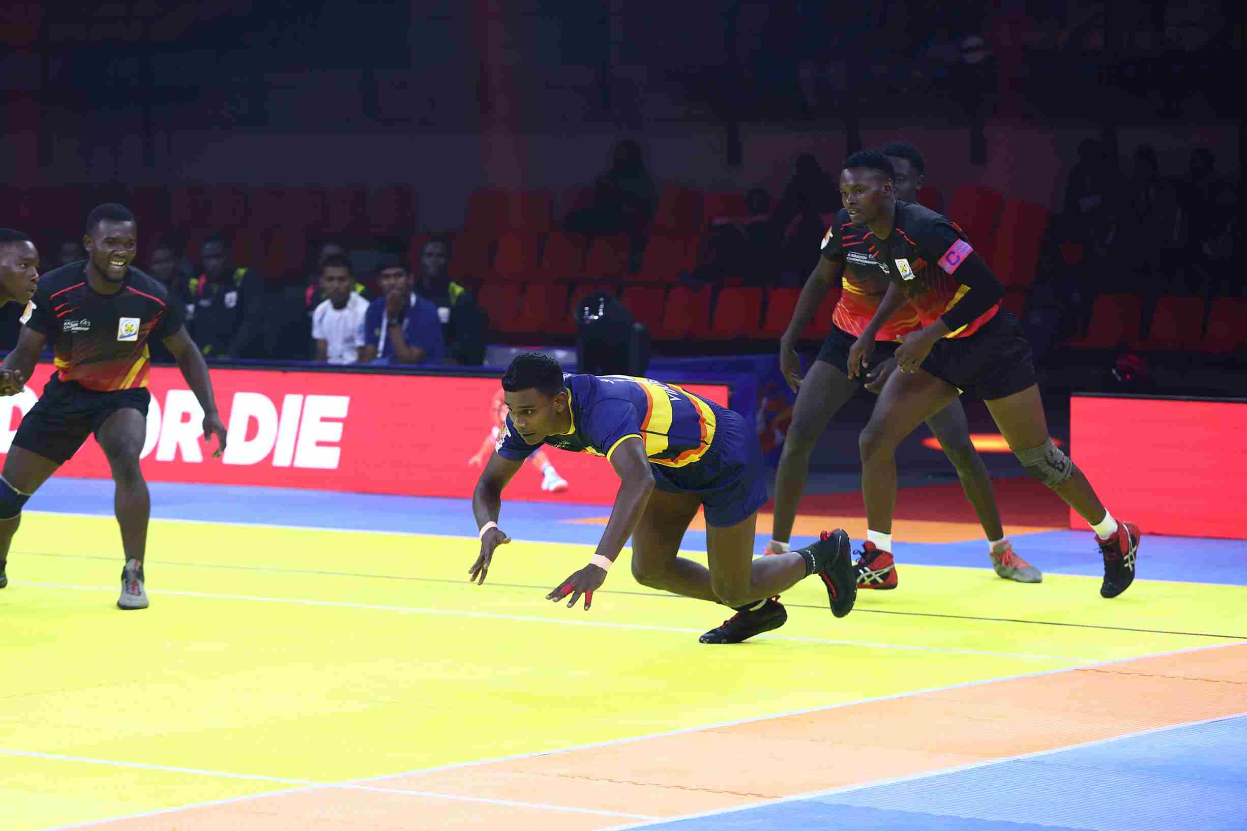 Sri Lanka men edged Uganda 36-34