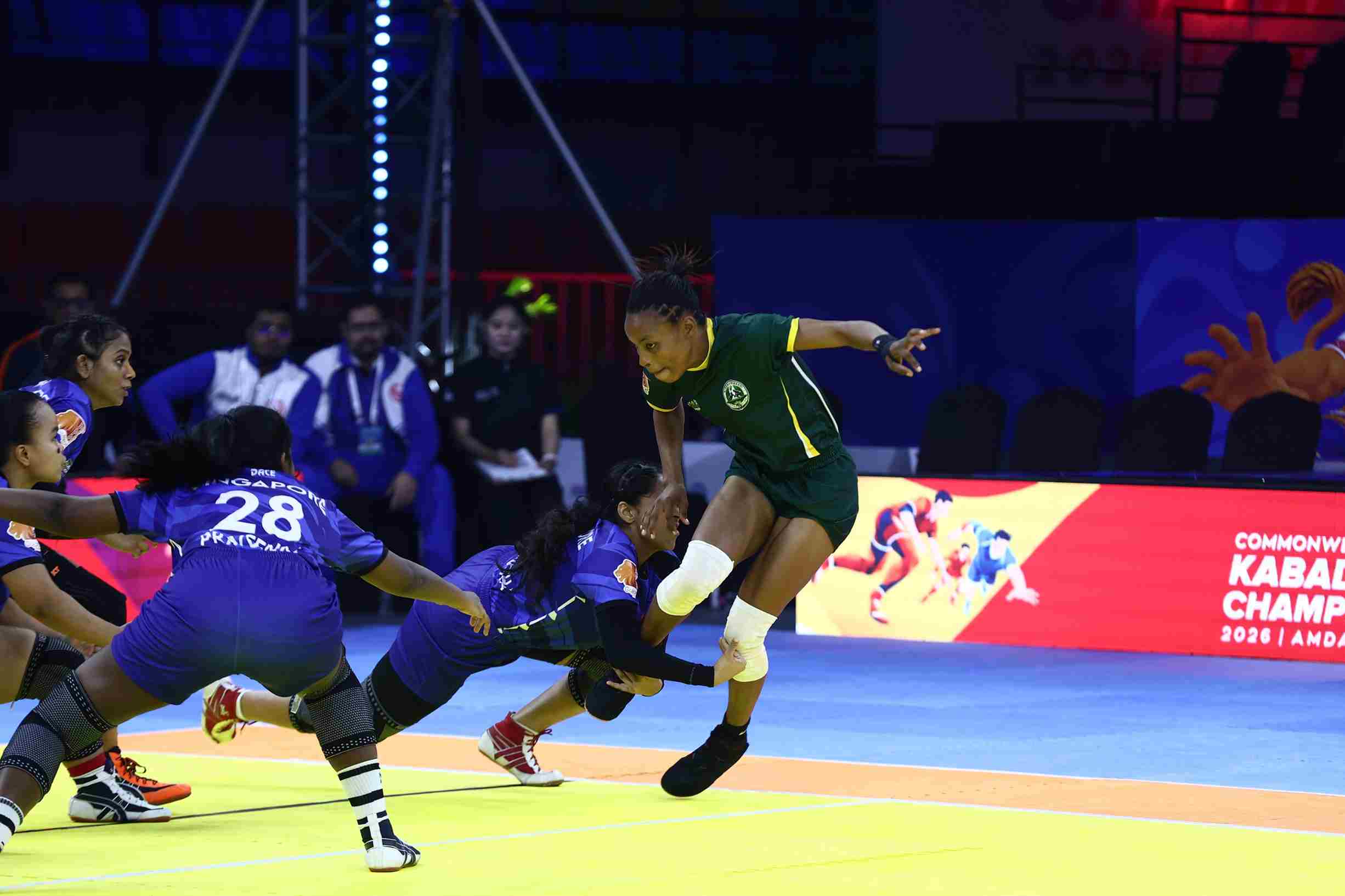 Nigeria registered a convincing 43-20 win over Singapore.