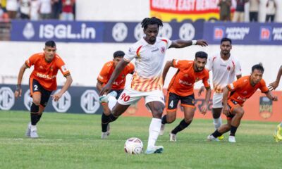 Aké Loba scored a brace for East Bengal against Inter Kashi