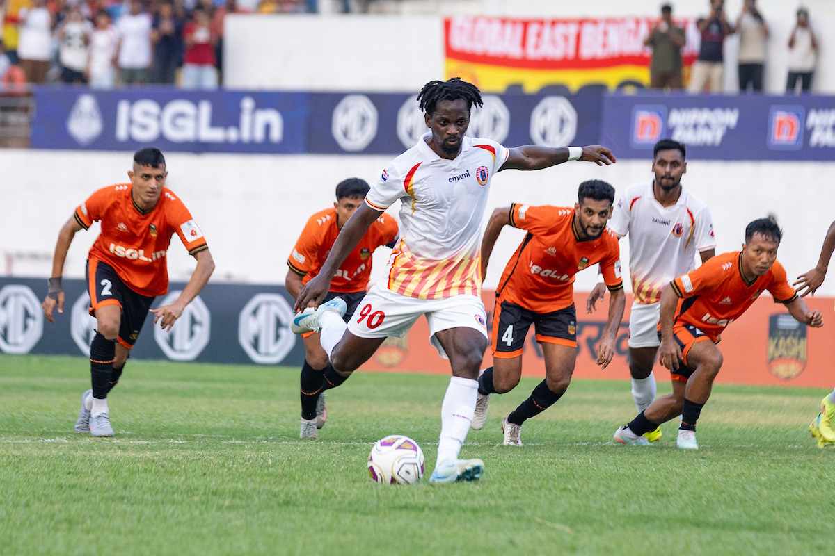 Aké Loba scored a brace for East Bengal against Inter Kashi
