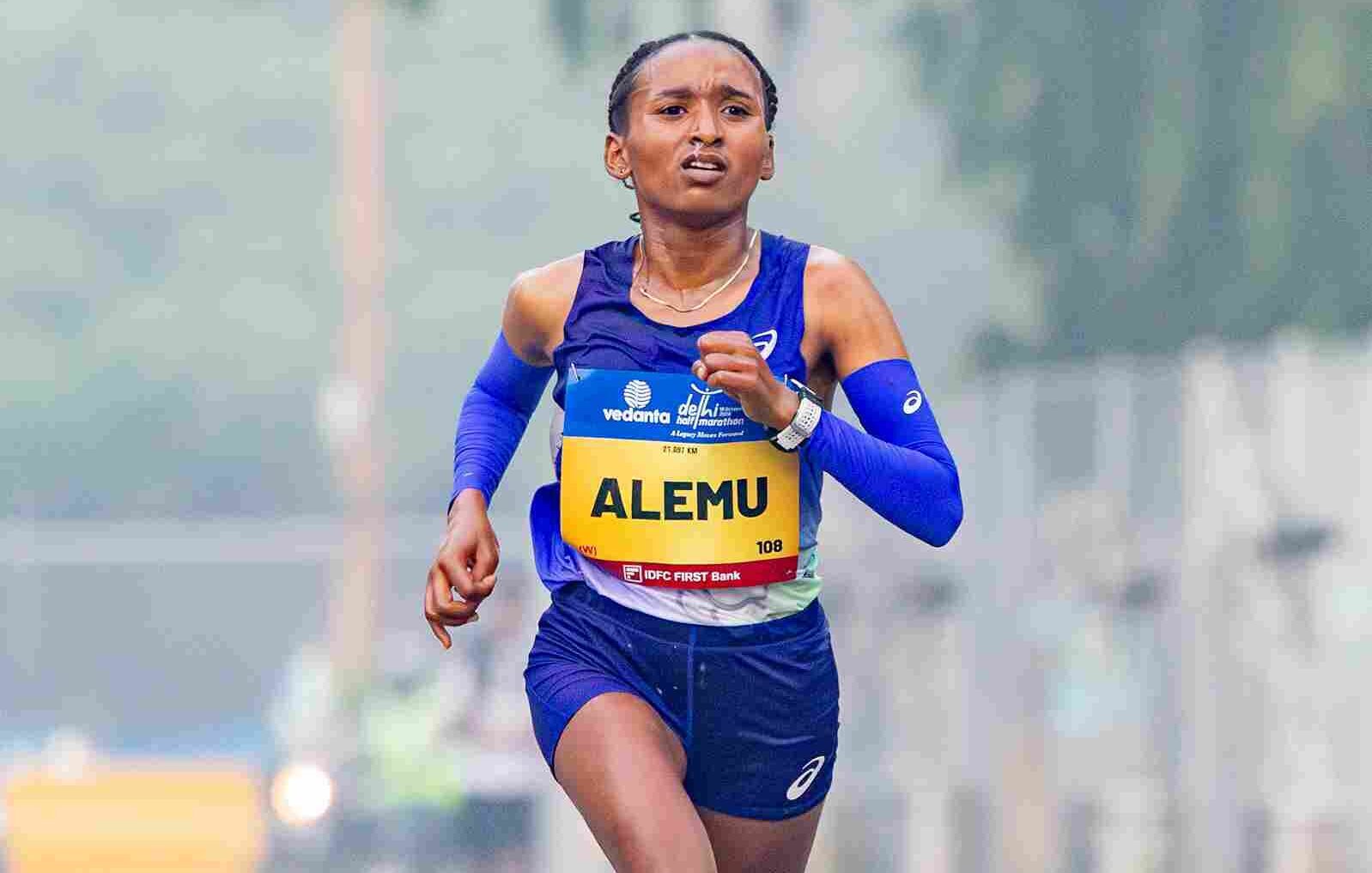 Ethiopian Wudinesh Alemu sets World Under-20 best in Vedanta Delhi Half Marathon 2026