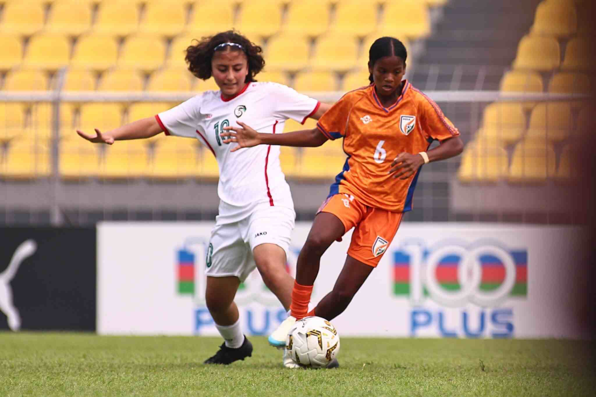 India U-17 women score a dominant 2-0 victory over Syria 
