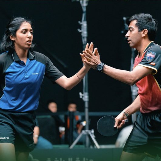 Harmeet-Yashaswini win a bronze medal in Asian TT Championships at Tashkent
