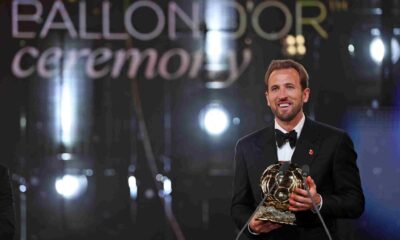 Harry Kane becomes first Englishman to win Ballon d'Or in 25 years