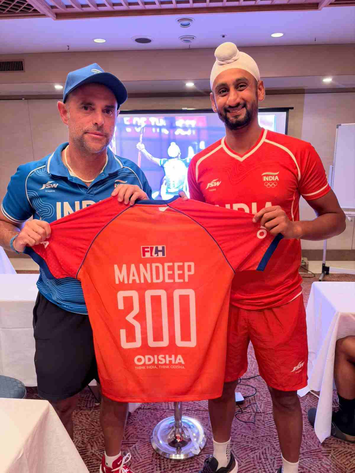 Mandeep Singh marked his 300th senior international appearance