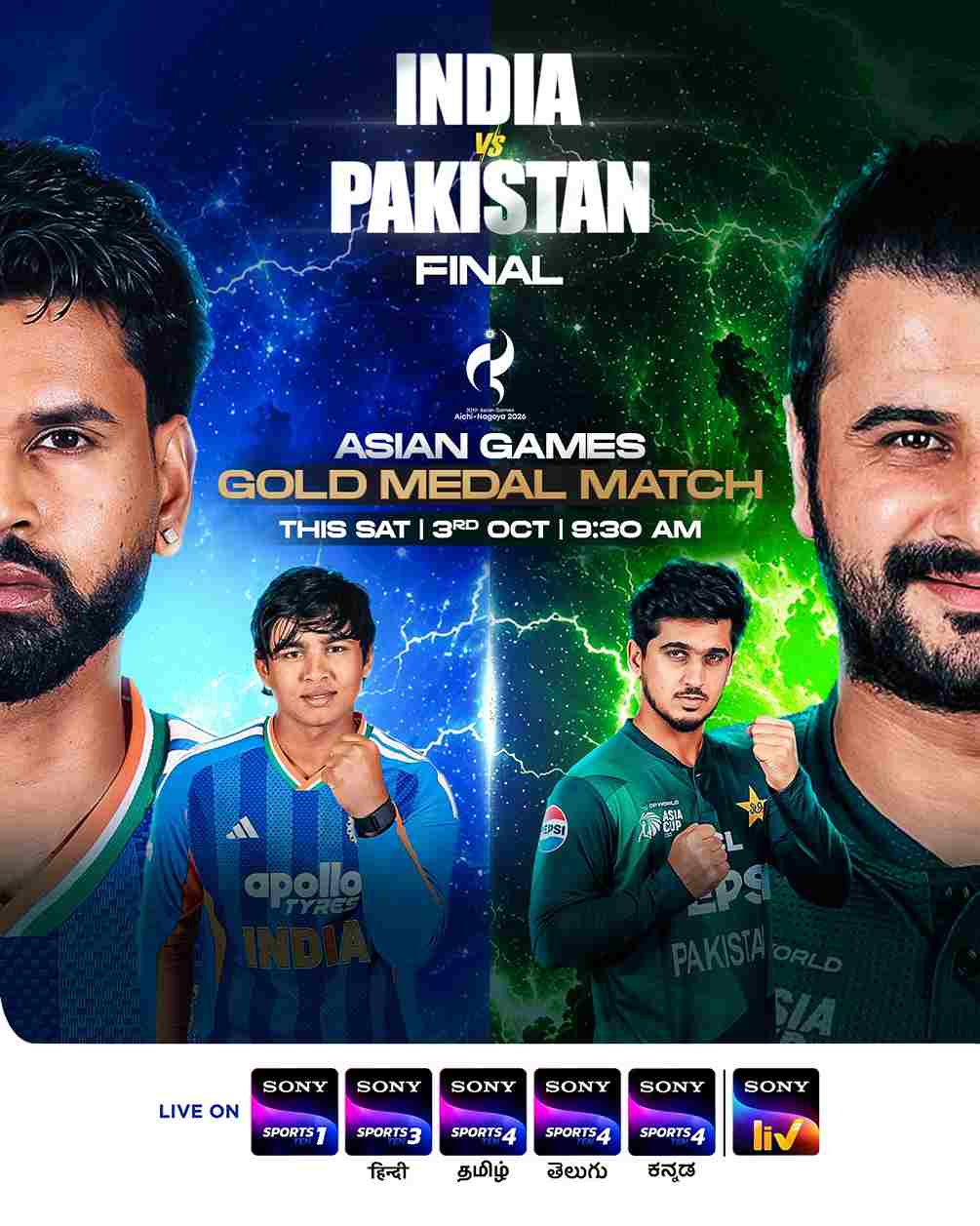 Cricket’s biggest rivalry returns as India and Pakistan face off for Asian Games gold 