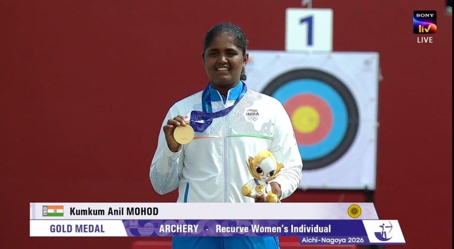 Oh dear! Kumkum Mohod shoots off Korea’s Yejin to win India’s first recurve gold