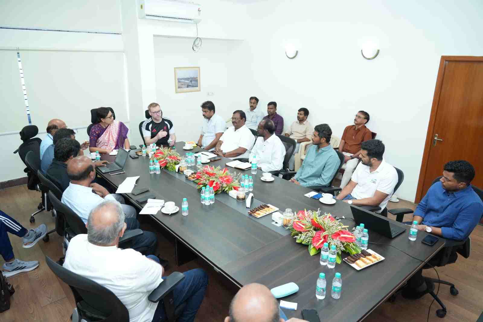 LFC Foundation’s Contini visits Gachibowli stadium, discussion on collaboration in football
