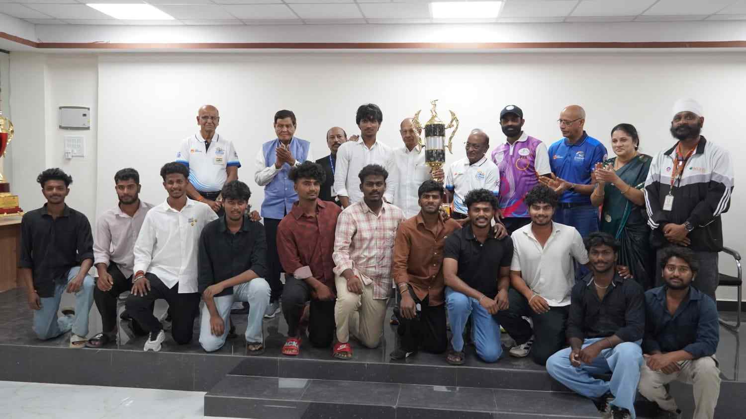 MLRIT sports achievers and veteran swimmers felicitated