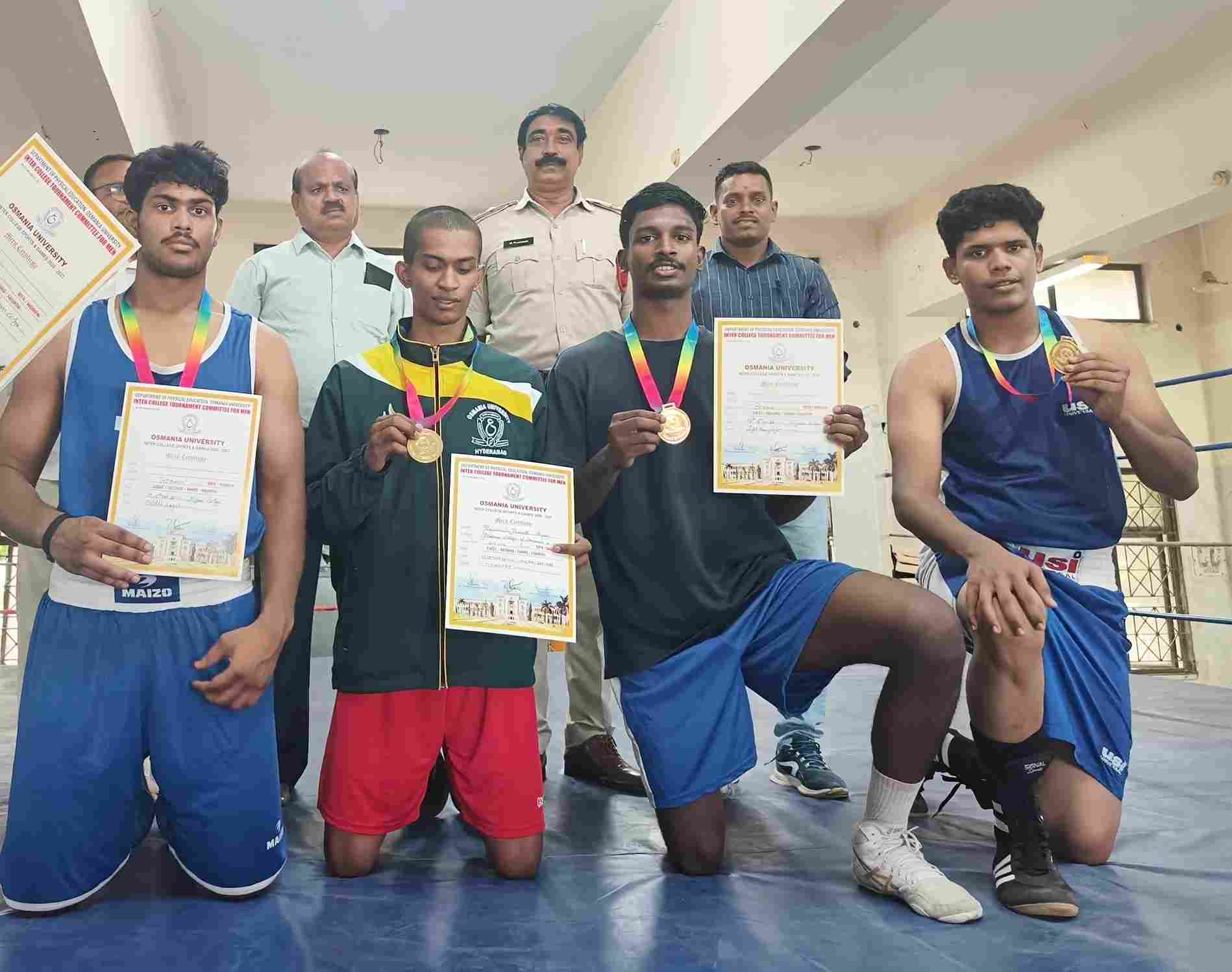AV College boxers win OU Inter-Collegiate boxing championship
