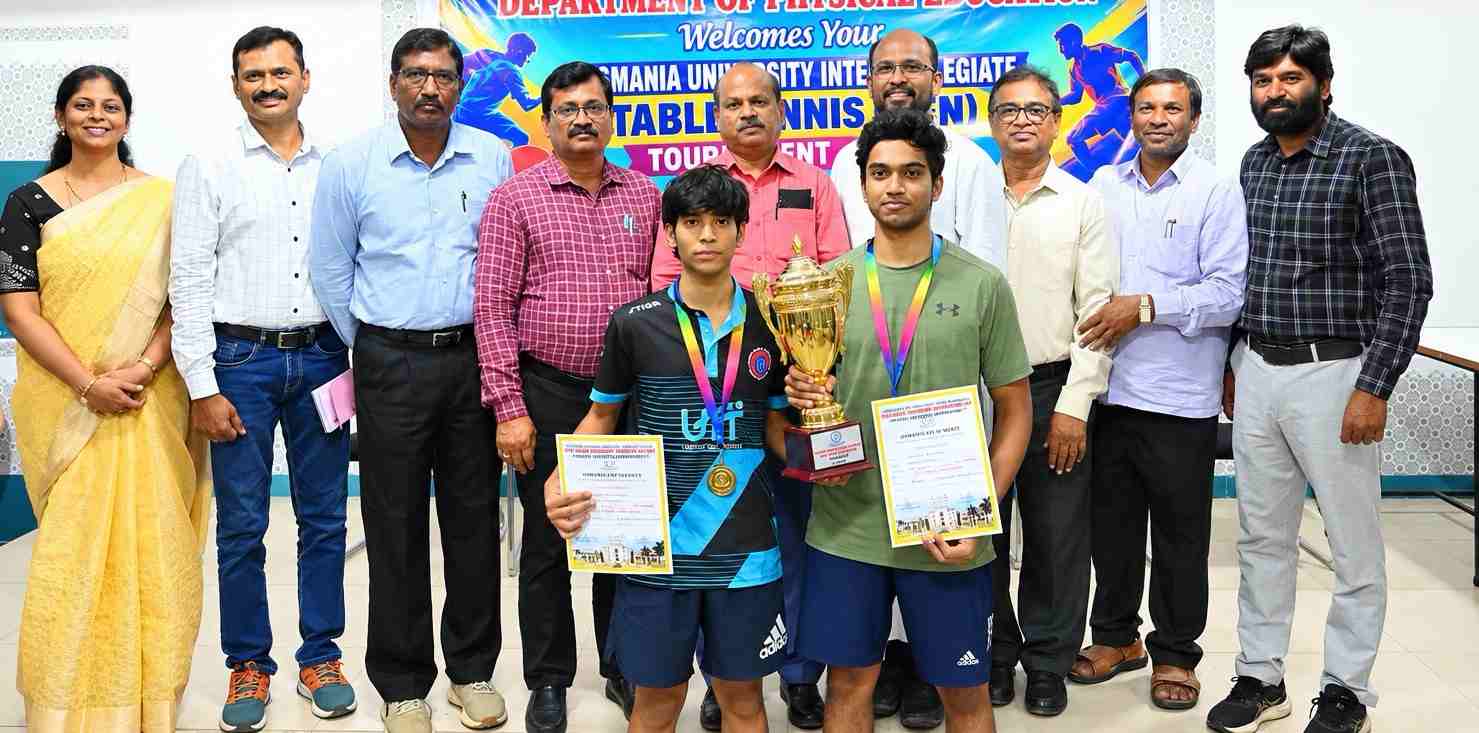 Jatin Dev helps OU College of Engineering down St Joseph’s DC in table tennis final