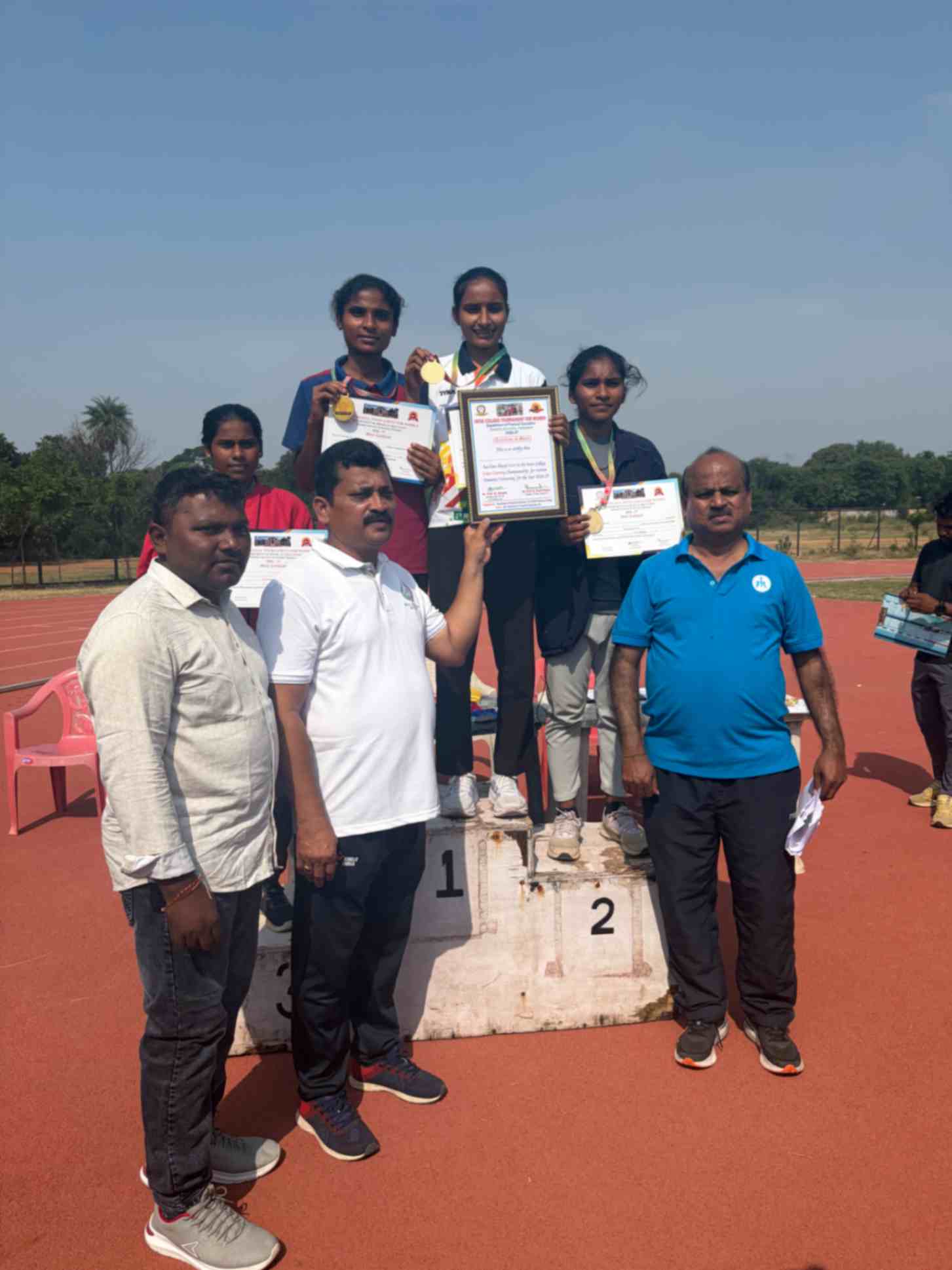 Govt College of PE (Domalguda) teams triumph; Santosh, Mallika win individual titles
