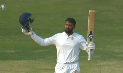 Karnataka skipper Ravichandran Smaran hits a fine century