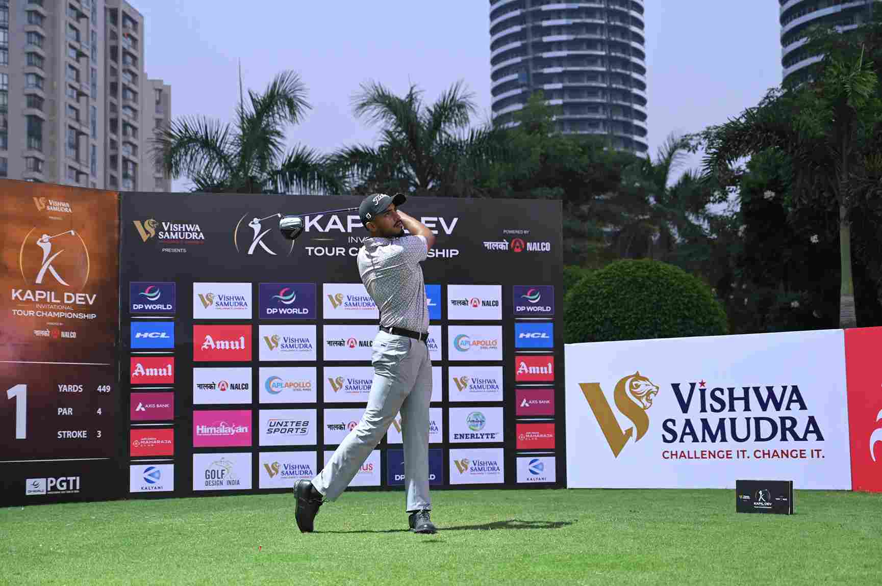 Shaurya Bhattacharya opens with a two-shot lead at Kapil Dev Invitational Tour