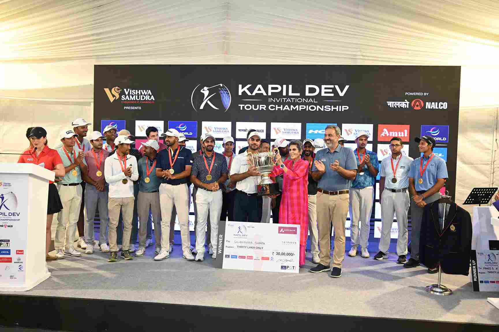 Shubhankar Sharma wins by six strokes at Kapil Dev Invitational Tour Championship