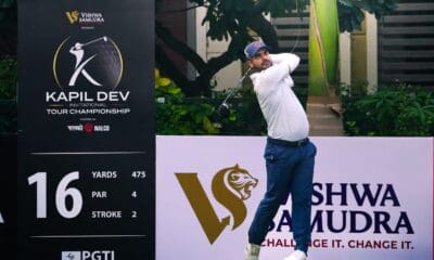 Shubhankar Sharma opens four-shot lead at Kapil Dev Invitational Tour Championship